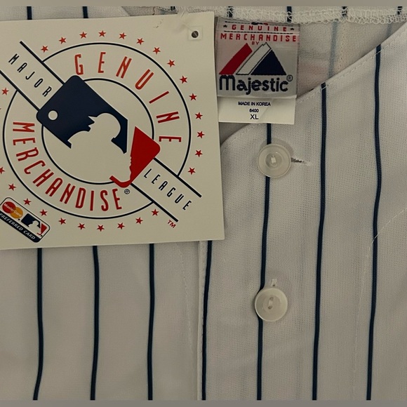 Majestic Authentic New York Yankees Derek Jeter World Series Jersey Men’s Sz: XL - Picture 4 of 9